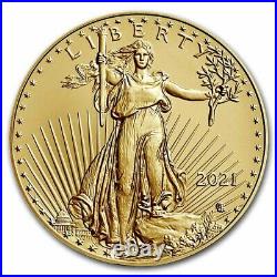 Pre-Sale 2021 American 1 oz Gold Eagle BU (Type 2) $50 US Gold