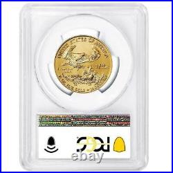 Presale 2021 $25 American Gold Eagle 1/2 oz. PCGS MS70 FDOI Flag Label