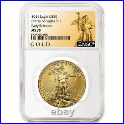 Presale 2021 $50 American Gold Eagle 1 oz. NGC MS70 ALS ER Label