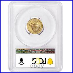 Presale 2021 $5 Type 2 American Gold Eagle 1/10 oz. PCGS MS70 FDOI Flag Label