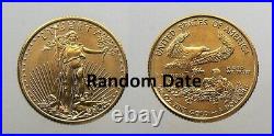 Random Date $5 Gold American Eagle Coin 1/10 oz