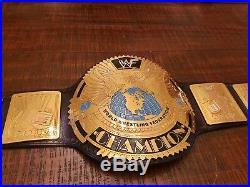 Real WWE WWF Big Eagle Championship Belt Real Leather Gold American Undertaker