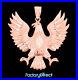 Solid Rose Gold Polish American Eagle Pendant