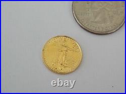 UNGRADED 1989 G$5 1/10 oz Gold American Eagle Coin Low Mintage
