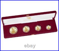 UNOPENED BOX BRAND NEW American Eagle 2021 Gold Proof Four Coin Set 21EF IN HAND