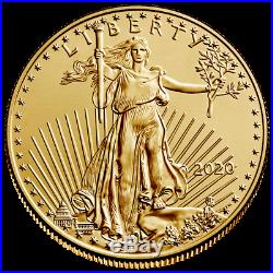 USA 25 Dollar 2020 American Gold Eagle Anlagemünze 1/2 Oz Gold ST