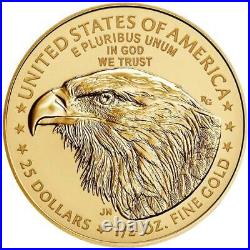 USA 25 Dollar 2021 American Gold Eagle Neues Design 1/2 Oz Gold ST