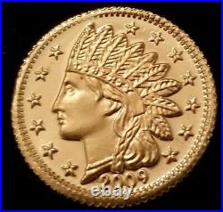 United States 100 Dollars 2009 Indian Head American Eagle 1/10 Ounce 99.9& Gold