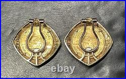 VINTAGE 2001 American Eagle Five Dollar Liberty Gold Coin 14k Clip On Earrings
