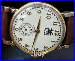 Vintage 1948 Hamilton USA American Eagle 50 Stars Dial Manual Wind Watch Service