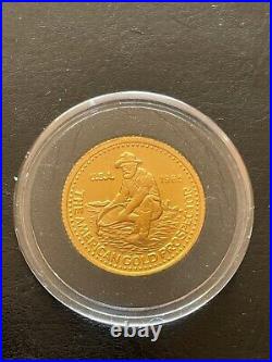 Vintage 1985 Engelhard American Eagle 1/4 oz Fine. 9999 Gold Proof Mint Rare
