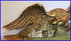 Vintage Cast Iron American Eagle Gold Leafed Architectural Salvage RARE