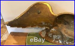 Vintage Cast Iron American Eagle Gold Leafed Architectural Salvage RARE