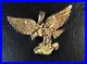 Vintage Detailed Solid 10K Yellow Gold Flying American Eagle Pendant Charm 2.7g