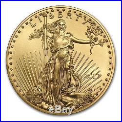 (lot Of 10 For One Bid) Ch/gem Bu 2017 1/10th Oz. $5 American Eagle Gold Coin