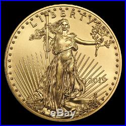 (lot Of 4) Ch/gem Bu 2019 1/4 Oz. $10 American Eagle Gold United States Coin